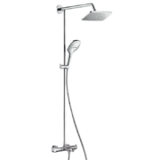 汉斯格雅 Hansgrohe 淋浴花洒 双飞雨240mm顶喷恒温浴缸龙头淋浴管花洒套装 26777007