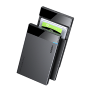 绿联 USB3.0移动硬盘盒2.5英寸外置硬盘壳 SATA串口笔记本电脑台式机固态机械SSD硬盘盒子 2.5英寸硬盘盒【固定线款】