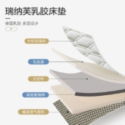 百丽丝家纺水星出品 记忆棉泰国乳胶复合床垫抗压不易塌陷软硬适中加厚榻榻米床垫子双人床1.5米床150*200cm