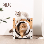 福丸 猫抓板 猫咪耐用磨爪器 大号玩具 拼色吊床立式猫抓板