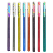派通（Pentel） 记号笔彩色啫喱笔K110高光金属色记号笔一笔两色贺卡手账笔珠光笔1.0中性笔 新款7支混色 单支
