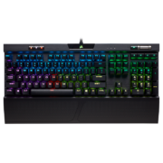 美商海盗船 (USCORSAIR) K70 RGB MK.2 机械键盘 游戏键盘 游戏键盘 全尺寸 RGB 铝框体 黑色 樱桃红轴