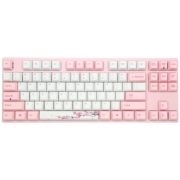 阿米洛（Varmilo）樱花系列静电容V2键盘 机械键盘 办公键盘 送礼键盘 白色背光 PBT键帽 MA87键 草木绿轴