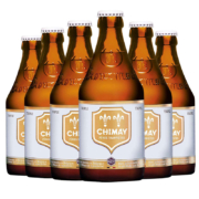 智美（Chimay） 白帽啤酒 修道士精酿 啤酒 330ml*6瓶  整箱装 比利时原瓶进口