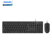 PHILIPS 飞利浦 SPT6254 键鼠套装 有线键鼠套装 黑色