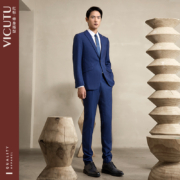 商场同款，VICUTU威可多 男士 100%纯羊毛西服外套
