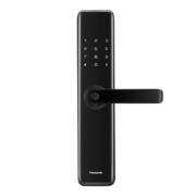 松下（Panasonic） 指纹锁 智能门锁家用防盗门锁电子锁 木门锁密码锁 V-S316F 墨岩黑