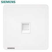 西门子（SIEMENS） 开关插座面板 致典系列雅白色 六类电脑插座
