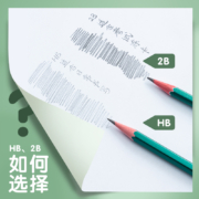 晨光(M&G)文具2B六角木杆铅笔 经典绿杆铅笔 学生考试素描绘图笔 50支/桶AWP35797