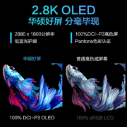 华硕灵耀X13 AMD锐龙 2.8K OLED屏 高颜值商用超轻薄笔记本电脑 R7-6800U 16G 512G夜蓝