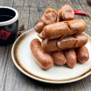 味美牧场 经典火山石黑猪肉烤制香肠（黑胡椒味）455g 台式烤肠烧烤火锅早餐食材0色素无亚硝酸钠无大豆蛋白