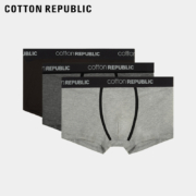 Cotton Republic 棉花共和国 男士美棉单向导湿科技内裤 3条装