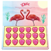 Dove 德芙 丝滑牛奶巧克力礼盒装 火烈鸟礼盒 5.3g*18颗