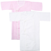全棉时代 婴儿衣服 长款纱布婴儿服礼盒装 59/44(建议0-3个月) 粉色+白色 2件/盒