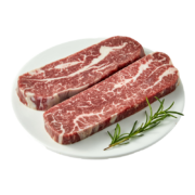 天谱乐食  澳洲安格斯M3侧腹原切牛排300g(150g*2) 原切牛排 谷饲270天 冷冻生鲜牛肉 雪花牛排