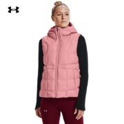 安德玛（UNDERARMOUR）Armour女子训练运动羽绒马甲1342815 粉红色663 M