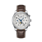 浪琴(Longines)瑞士手表 名匠系列 月相机械皮带男表 L27734783