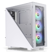 Tt（Thermaltake）艾坦Divider 300 TG ARGB 白色 国际版 机箱电脑主机（标配ARGB风扇*3/三角侧透/Type-C）