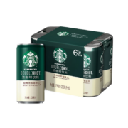 星巴克(Starbucks)星倍醇 经典浓郁228ml*6罐 小绿罐浓咖啡饮料(新老包装随机发货)