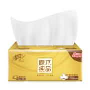 清风  抽纸  纸巾 面巾纸 原木纯品金装系列 3层130抽软抽纸巾*16包（母婴可用 整箱销售 新老包装交替发货）