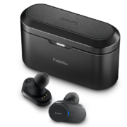 飞利浦（PHILIPS）真无线蓝牙主动降噪耳机 Fidelio高保真音乐娄氏双动铁苹果安卓手机通用T1黑色