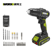 威克士(Worx)无刷充电钻WE212.1锂电手电钻家用电钻打孔电动螺丝刀起子机多功能电动工具