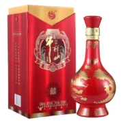 牛栏山 喜酒 浓香型 白酒 42度 500ml*6瓶 整箱装（内含三个礼品袋）