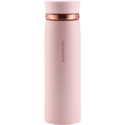 乐扣乐扣LOCK&LOCK保温杯水杯菲特旋转盖轻量杯男女学生茶杯粉色450ml LHC4131PIK