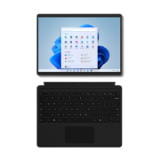 微软Surface Pro 8 亮铂金+典雅黑键盘盖 i5 8G+128G 二合一平板电脑 13英寸窄边框触屏 直播间专享
