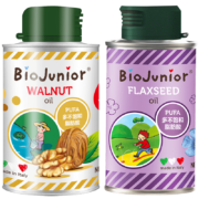 需抢券、PLUS会员：BioJunior 碧欧奇 婴儿核桃油150ml+亚麻籽油150ml组合装