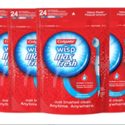 国内4支79.9元！Colgate 高露洁 wisp 迷你爆珠2合1牙刷24支*4袋  含税到手103元