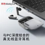 Thinkplus 联/想 Pods真无线蓝牙耳机 半入耳式会议环境降噪 双麦克通话 苹果华为小米通用