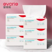 evorie 爱得利 婴儿棉柔巾 100抽*6包