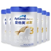 双11预售：Aptamil 爱他美 卓萃幼儿配方奶粉（12—36月龄，3段） 900g*6罐 整箱装