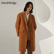 Mind Bridge 女士中长款羊毛大衣 MVCA723F