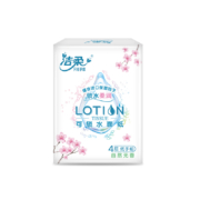 天猫U先：洁柔  樱花Lotion乳霜保湿母婴手帕纸  4层 6片*18包
