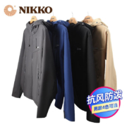 Nikko日高新品软壳衣加绒外套男士防水女款秋冬户外登山服 黑色【男款】 XXXL