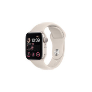Apple 苹果 Watch SE 2022款 智能手表 40mm GPS款 星光色不锈钢表壳 星光色运动型表带