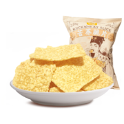 三只松鼠 苦荞脆片烧烤味 粗粮锅巴休闲零食膨化食品薯片60g/袋