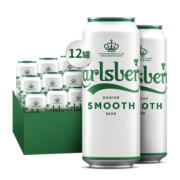 88VIP：Carlsberg 嘉士伯 醇滑啤酒 500ml*12罐