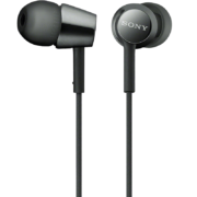 索尼（SONY） MDR-EX155AP 入耳式耳机有线带麦立体声线控手机电脑适用 黑色