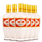 PLUS会员：汾酒 杏花村 出口瓷汾 53%vol 清香型白酒 500ml*6瓶 整箱装