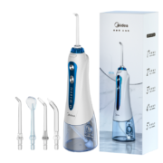 美的（Midea）冲牙器 洗牙器 水牙线 预防牙结石家用便携 正畸适用MC-BJ0102 小蓝鲸-蓝