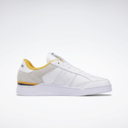 Reebok锐步官方板鞋运动鞋滑板鞋休闲鞋男鞋女鞋经典低帮AD COURT GZ6870 GX0028-白色/灰色/黄色 中国码:36.5(23.6cm),US:5.5