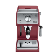 德龙（Delonghi）咖啡机 趣享系列半自动咖啡机 意式浓缩家用泵压式 ECP33.21.R 红色