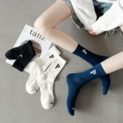 朵初情 袜子女中筒袜 3双装