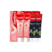 88VIP：Colgate 高露洁 牙膏套装（天然喜马粉盐115g*2+清新竹炭焕白牙膏100ml*2）