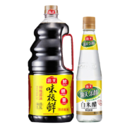 海天 酱油生抽味极鲜特级高鲜1.9L+白米醋450ml 家用调味品组合套装