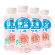 味全 低糖活性乳酸菌白桃乌龙味 435ml*4 800亿活性菌 饮品