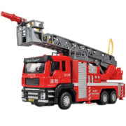 消防车玩具合金加大可喷水洒水搅拌车1/32金属车模玩具警车儿童回力小汽车模型男孩 金属工程挖掘机(挖臂可动)